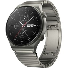 Megafox Teknoloji Amazfit Gtr 3 / Gtr 3 Pro Uyumlu Kordon Paslanmaz Çelik Klipsli Luxury Kayış, Gri