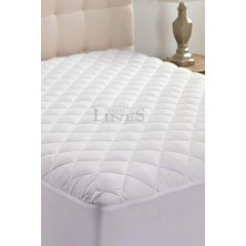 Home Lines Kapitone Yatak Koruyucu Alez, Fitted Lastikli Kenar, Elyaf DOLGU,%100 Pamuk