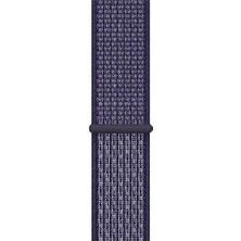 Megafox Teknoloji Apple Watch 3/4/5/6/7/8/9/se 38-40-Uyumlu Kordon Hasır Örgü Işlemeli Spor Loop Kayış, Asker Yeşi