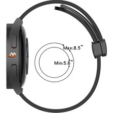 Megafox Teknoloji Huawei Gt2 / Gt2 Pro Uyumlu Kordon Silikon Magnetik Tokalı Spor Kayış, Sarı