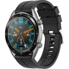 Megafox Teknoloji Xiaomi Mi Watch / Mi Watch Color Uyumlu Kordon Silikon Spor Suya Dayanıklı Kayış, Siyah