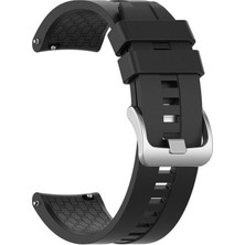 Megafox Teknoloji Xiaomi Mi Watch / Mi Watch Color Uyumlu Kordon Silikon Spor Suya Dayanıklı Kayış, Siyah