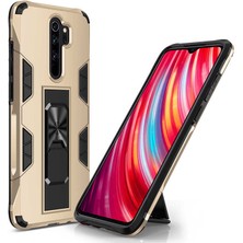 Megafox Teknoloji Xiaomi Redmi Note 8 Pro Uyumlu Kılıf Volve Kapak, Gold