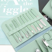 Silver Umbrella 19/12 Parçalı Set Tırnak Makası Kompakt Komple Paslanmaz Çelik Çok Amaçlı Tırnak Kesici Makas Manikür Pedikür Aracı (Yurt Dışından)