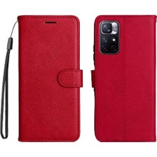 YH Market Xiaomi Redmi Not 11 Için Flip Case 5g Klasik Düz Renk Iş Cüzdan (Yurt Dışından)