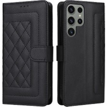 YH Market Samsung Galaxy S23 Ultra Basit Iş Deri Kılıf Flip Case Için Flip Case (Yurt Dışından)