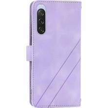 YH Market Sony Xperia 1 V Pu Deri Kayış Için Filp Durumda Tam Koruma Kredi Kartı (Yurt Dışından)