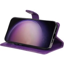 YH Market Kart Yuvası Klasik Düz Renk ile Samsung Galaxy S24 Ultra Için Flip Case (Yurt Dışından)