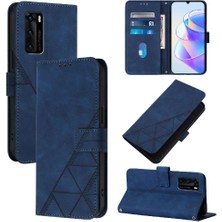 YH Market Huawei P40 Pu Deri Flip Folio Kitap Koruyucu Cüzdan Kapak (Yurt Dışından)