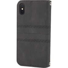 YH Market Iphone Xs Max Kickstand Cüzdan Kılıf Darbeye Koruyucu Için Flip Case (Yurt Dışından)