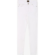 Lee Yüksek Bel Süper Dar Paça Skinny Fit Beyaz Kadın Denim Pantolon L32S205043F65-Foreverfıt