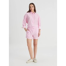 Lee Normal Bel Geniş Fit Pembe Kadın Şort L241625611-ŞORT