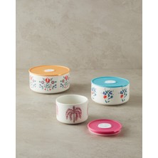 English Home Carnical Posy New Bone China Saklama Kabı Mavi