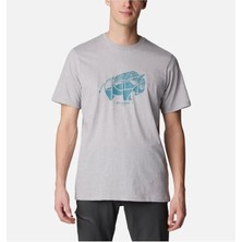 Columbia  Csc M Range Roamer Outdoor Ss Tee PFG Gri Erkek T-Shirt