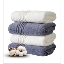 Özdilek 4 Adet Belda El Yüz Havlusu 50X90 cm (Gri - Krem)