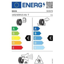 Sava 165/65 R15 81T All Weather Oto Dört Mevsim Lastiği ( Üretim Yılı: 2024 )