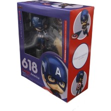 Junjue Avengers S Versiyonu Nendoroid 618 Kaptan Amerika Hareketli Figür Süsleme Modeli (Yurt Dışından)