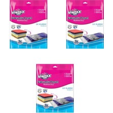 Vindex Vakumlu Giyisi Yastık Yorgan Saklama Torbası Poşeti Hurç -Large -55X90 Cm. -1 Adetlik 3 Paket