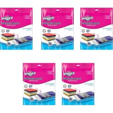Vindex Vakumlu Giyisi Yastık Yorgan Saklama Torbası Poşeti Hurç -Large -55X90 Cm. -1 Adetlik 5 Paket