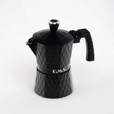 Mare Mosso Caffe ê Vendite Genova Espresso Kahve 1kg. & Moka Pot 3 Cup. (Siyah) 1. Set