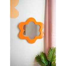 Desing BabyM Çiçek Desenli Renkli Dekoratif Ayna,bebek ve Çocuk Odası Aksesuarı