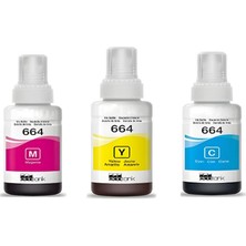 Inktex Epson T664 Uyumlu Mürekkep 3 Renk Avantaj Paket