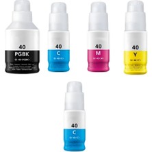 Inktex Canon Gı-40 Uyumlu Mürekkep Takımı +1 Mavi Hediyeli