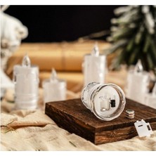 SNA LED Mum Pilli Dekoratif Simli Mum LED Işık Aydınlatma Dekoratif Pilli 6.5 cm