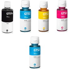 Inktex Hp GT51XL Uyumlu Mürekkep Takımı +1 Mavi Hediyeli