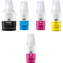 Inktex Canon Gı-40 Uyumlu Mürekkep Takımı +1 Kırmızı Hediyeli
