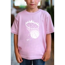 Great Peak Est 2021 Erkek Çocuk Tişört %100 Pamuk Pota Pembe Renk Çocuk T-Shirt