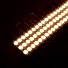 Amber LED Mercekli Modül LED 10 Adet Günışığı Tak Çalıştır Hazır Set Ürün Adaptör ve Aç-Kapa Anahtar Dahil, Mutfak, Ayna, Tezgah, Akvaryum, Vitrin Aydınlatma, Suya Dayanıklı