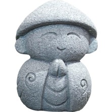 Acelit Keşiş Heykelcik Oturan Zanaat Reçine Heykeli I Dış Avlu Için 3.5 x 3.2 x 4.5  cm  (Yurt Dışından)
