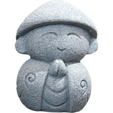 Acelit Keşiş Heykelcik Oturan Zanaat Reçine Heykeli I Dış Avlu Için 3.5 x 3.2 x 4.5  cm  (Yurt Dışından)