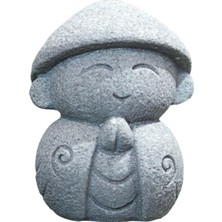 Acelit Keşiş Heykelcik Oturan Zanaat Reçine Heykeli I Dış Avlu Için 3.5 x 3.2 x 4.5  cm  (Yurt Dışından)