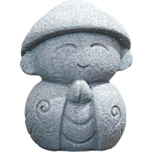 Acelit Keşiş Heykelcik Oturan Zanaat Reçine Heykeli I Dış Avlu Için 3.5 x 3.2 x 4.5  cm  (Yurt Dışından)