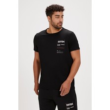 Bad Bear Jesse Siyah Baskılı Erkek Tişört