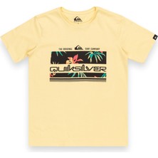 Quiksilver Tropical Rainbow Youth Erkek Çocuk Sarı Tişört