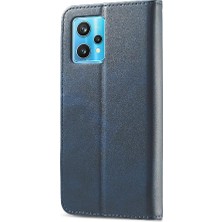 Realme 9 Pro Buzağı Doku Için Kılıf ile Yatay Çevir Deri Kılıf Kartı (Yurt Dışından)