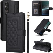 Sony Xperia 1 V Için Flip Case Deri Kılıf Kapak Çevirin Cüzdan Basit (Yurt Dışından)