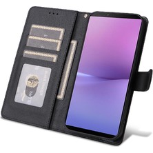 Sony Xperia 10 V Flip Kapak Için Flip Case Basit Iş Cüzdan Deri (Yurt Dışından)