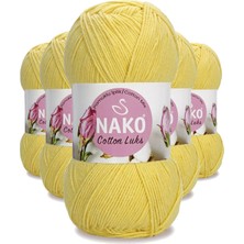 Nako Kardec Home 5 Adet Cotton Lüks Yelek Tunik Kazak Bluz Hırka Ipi Yünü Açık Sarı 97554