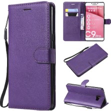 BDT Market Kart Yuvası ile Samsung Galaxy C9 Pro Klasik Düz Renk Için Flip Case (Yurt Dışından)