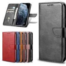 BDT Market Kart Tutucu Kickstand Deri Folio Flip Case ile Oneplus 12R Için Kılıf (Yurt Dışından)