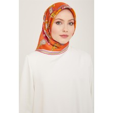 Armine Obje Desenli Twill İpek Eşarp 24Ya9141 80 04