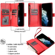 BDT Market Iphone 15 Için Kılıf Pro Max Çanta Kapak Pu Deri Kart Yuvaları Folio Kapak (Yurt Dışından)