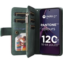 BDT Market Motorola Moto G84 Dokuz Kart Yuvaları Iki Renkli Dikiş Fermuar (Yurt Dışından)