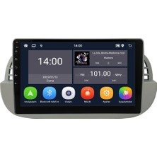 Carvocal Fiat 500 Multimedya Sistemi Beyaz Çerçeve (2008-2014) CRV-4652XDW
