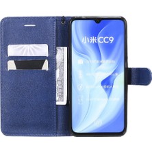 Kart Yuvası Yüksek Cüzdan ile Xiaomi Mi Cc9 Klasik Düz Renk Için Flip Case (Yurt Dışından)