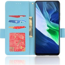 Infinix Not 10 Pro Cüzdan Kart Yuvaları Için Kılıf Tutucu Pu Deri Manyetik (Yurt Dışından)